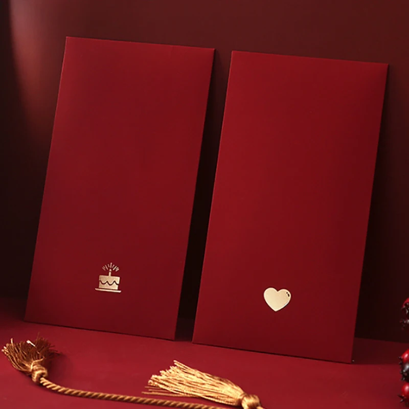 6Pcs/Pack Chinese Red Envelope New Year Spring Festival Children Lucky Money Envelopes Red Packet Gift Envelope Red Bag