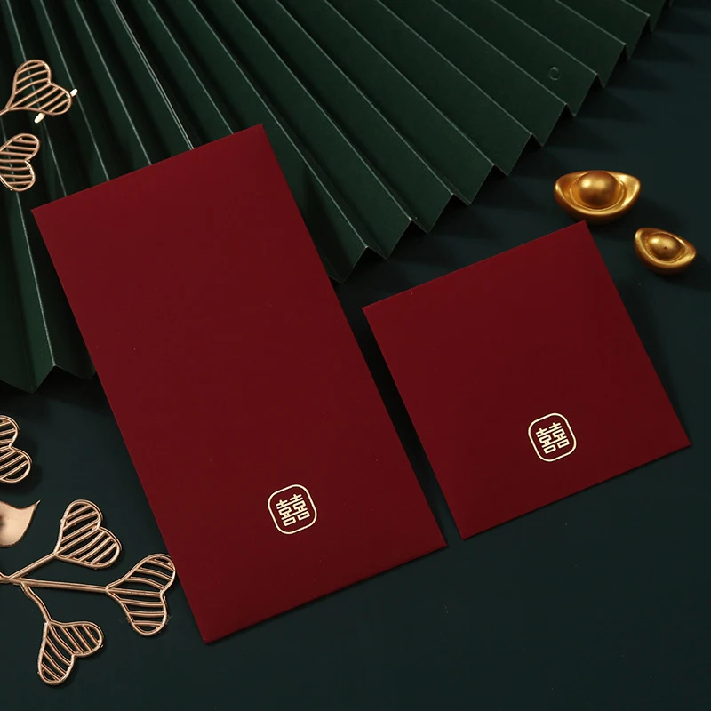 6Pcs/Pack Chinese Red Envelope New Year Spring Festival Children Lucky Money Envelopes Red Packet Gift Envelope Red Bag