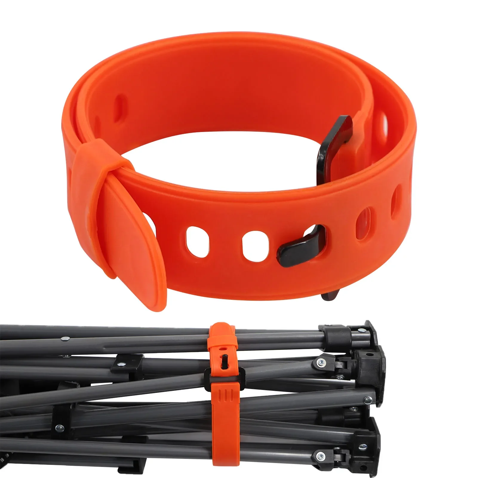 Rubber Tension Strap High Strength Cargo Belt Sport Water Bottle Compact Ties for Flashlight Luggage Air Pump Self Defense Stick