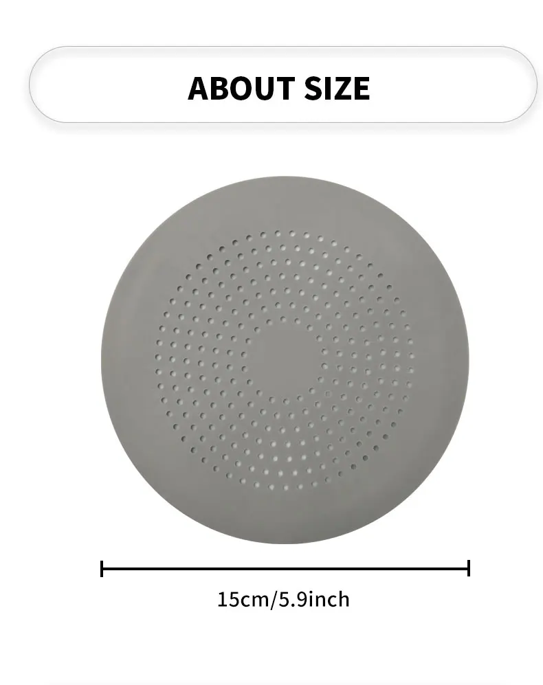 Shower Floor Drain Hair Stopper Catcher Kitchen Sink Plug Anti-blocking Bathtub Strainer Sewer Outfall Filter Bathroom Supplies