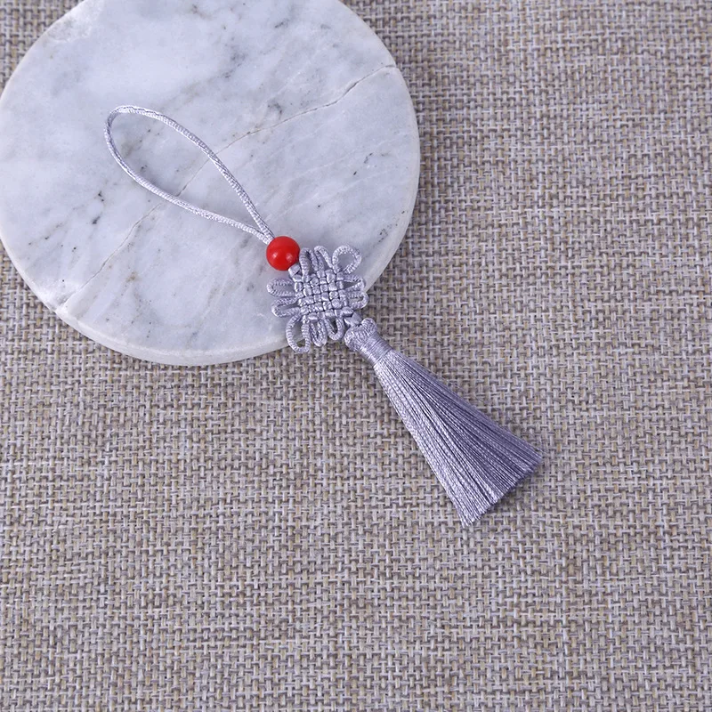 5/10Pcs 5cm Small Chinese Knot Silk Tassel Pendant Sewing Curtain Charms Tassels DIY Crafts Gift Jewelry Making Decor Tassel