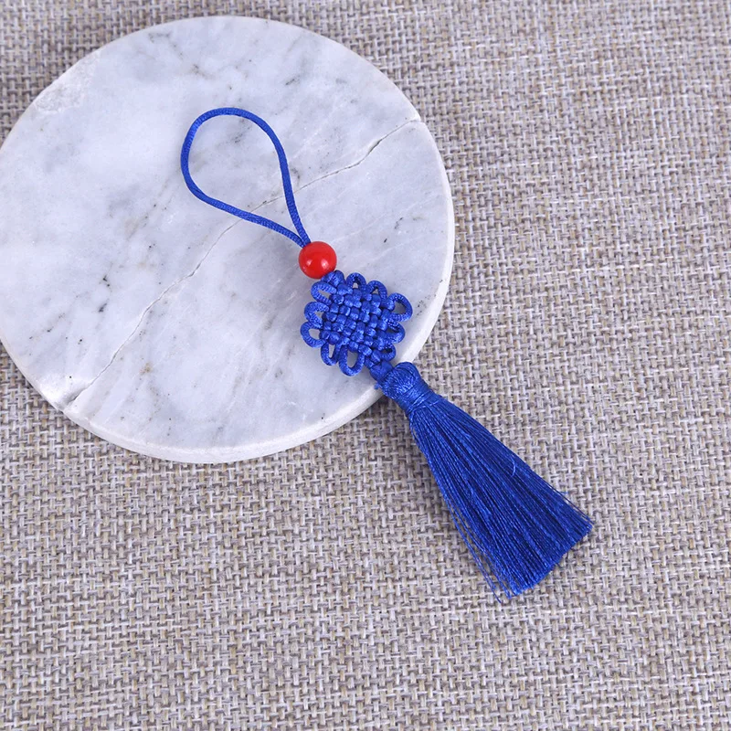 5/10Pcs 5cm Small Chinese Knot Silk Tassel Pendant Sewing Curtain Charms Tassels DIY Crafts Gift Jewelry Making Decor Tassel