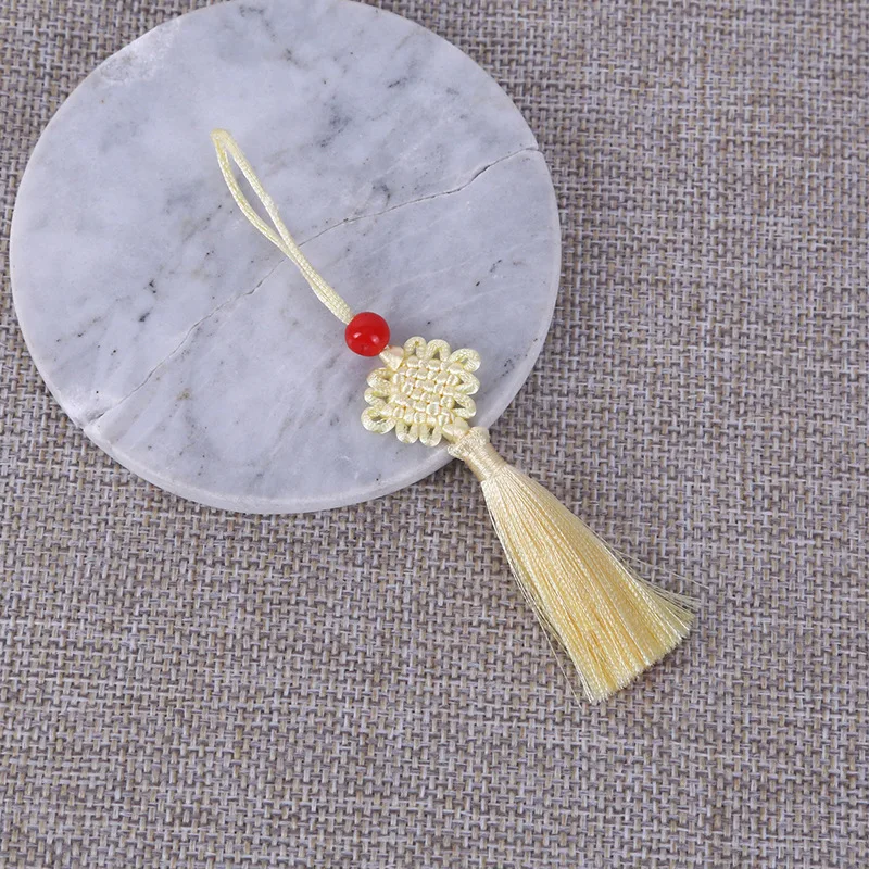 5/10Pcs 5cm Small Chinese Knot Silk Tassel Pendant Sewing Curtain Charms Tassels DIY Crafts Gift Jewelry Making Decor Tassel