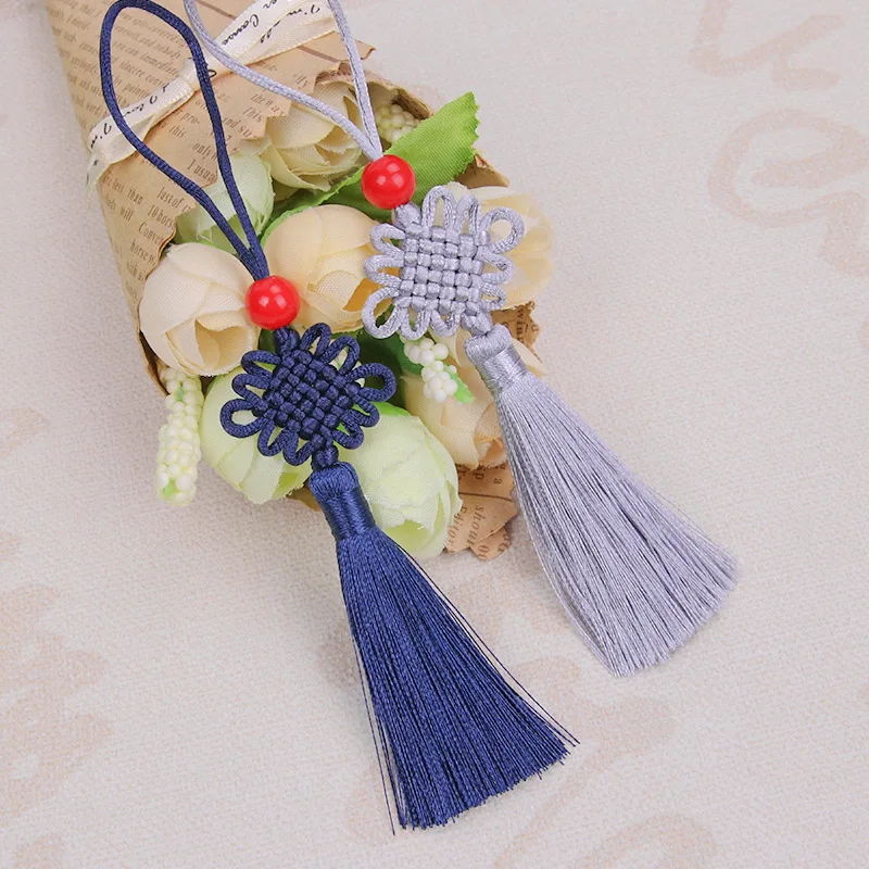 5/10Pcs 5cm Small Chinese Knot Silk Tassel Pendant Sewing Curtain Charms Tassels DIY Crafts Gift Jewelry Making Decor Tassel