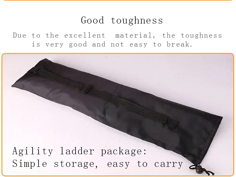 Sports Agility Ladder Football Adjustable Nylon Strap Jumping Ladder Speed Fitness Body Coordination Warm-Up Training Tool