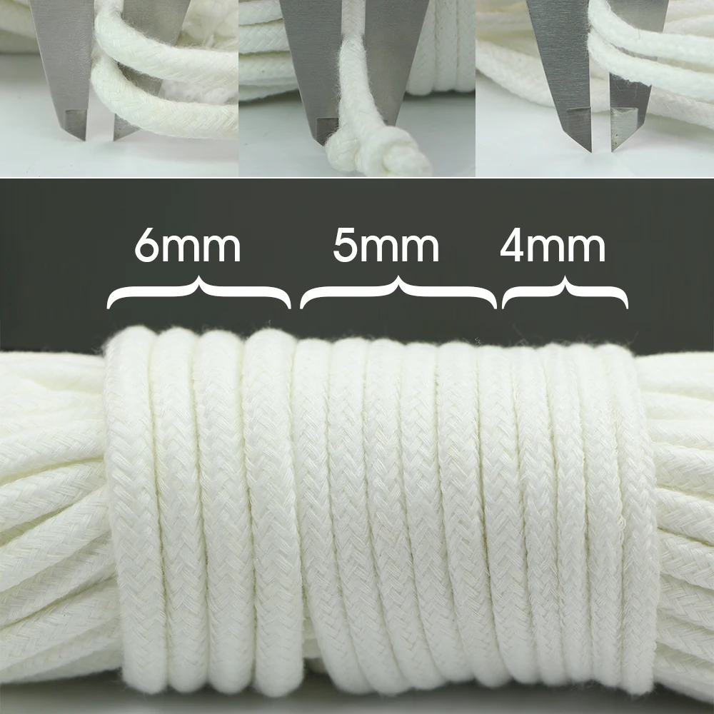 5M 4/5/6mm automatic watering absorbent wicks rope holiday accessories flower pot DIY device system pot dripping acrylic cotton