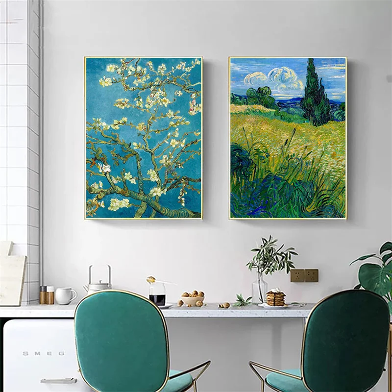 Vincent Van Gogh Collection Paintings Canvas Prints Posters Impressionism Artworks Wall Art Pictures for Home Living Room Decor