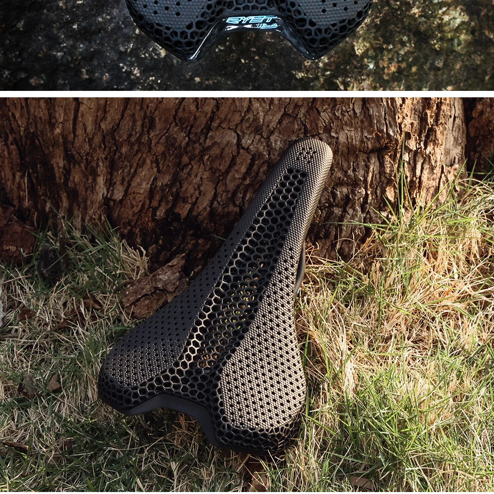 RYET Ultralight Carbon 3D Printed Bicycle Saddle 190g/210g 7*9 Bike Seating Cushion Road MTB Mountain Gravel Cycling Bike Parts