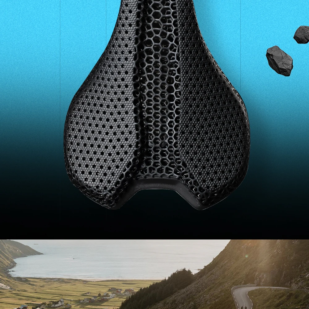 RYET Ultralight Carbon 3D Printed Bicycle Saddle 190g/210g 7*9 Bike Seating Cushion Road MTB Mountain Gravel Cycling Bike Parts