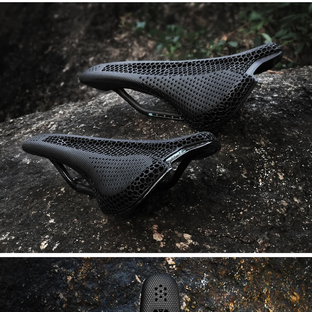 RYET Ultralight Carbon 3D Printed Bicycle Saddle 190g/210g 7*9 Bike Seating Cushion Road MTB Mountain Gravel Cycling Bike Parts