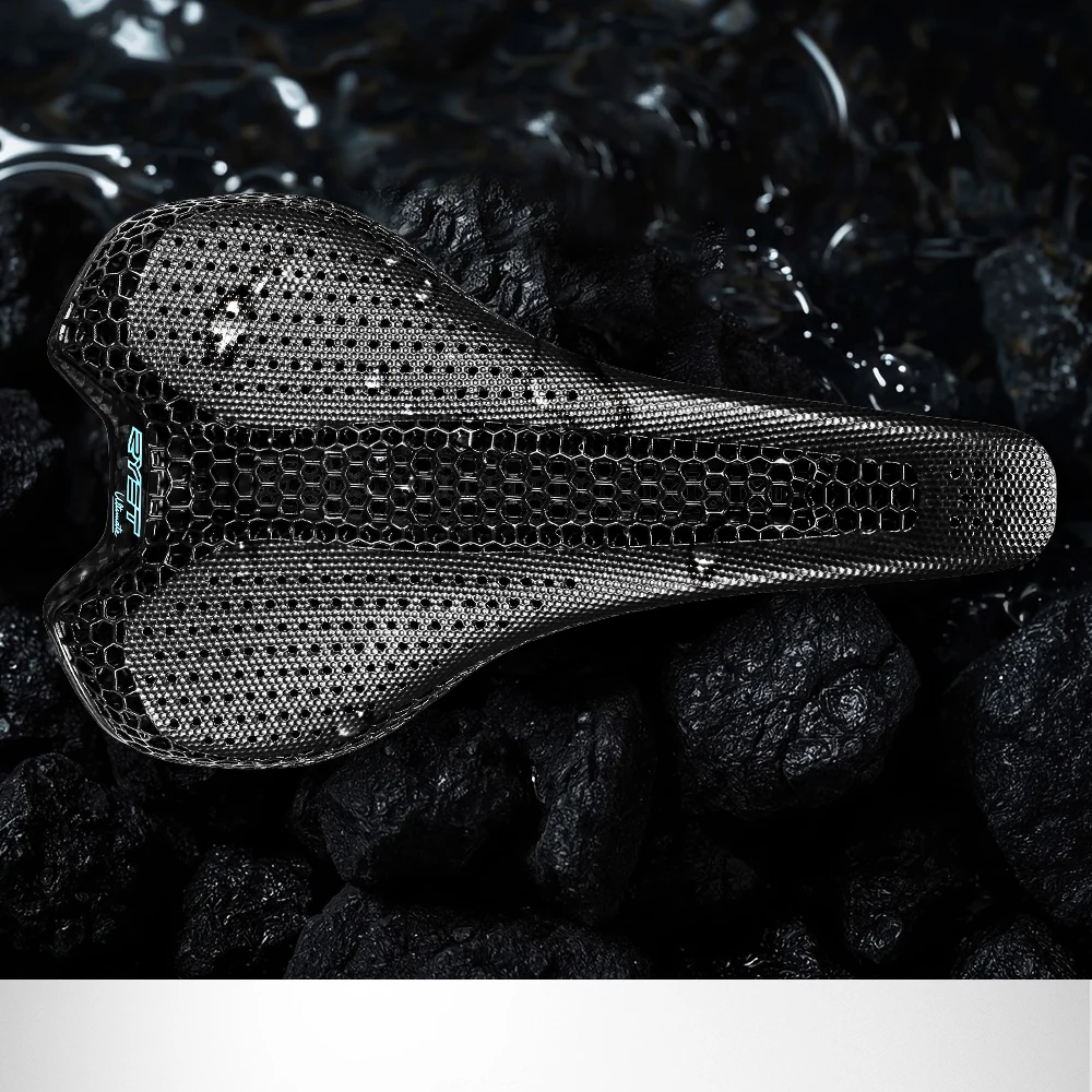 RYET Ultralight Carbon 3D Printed Bicycle Saddle 190g/210g 7*9 Bike Seating Cushion Road MTB Mountain Gravel Cycling Bike Parts
