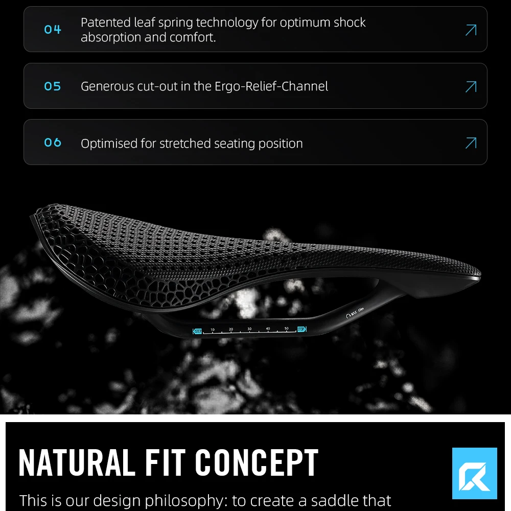 RYET Ultralight Carbon 3D Printed Bicycle Saddle 190g/210g 7*9 Bike Seating Cushion Road MTB Mountain Gravel Cycling Bike Parts