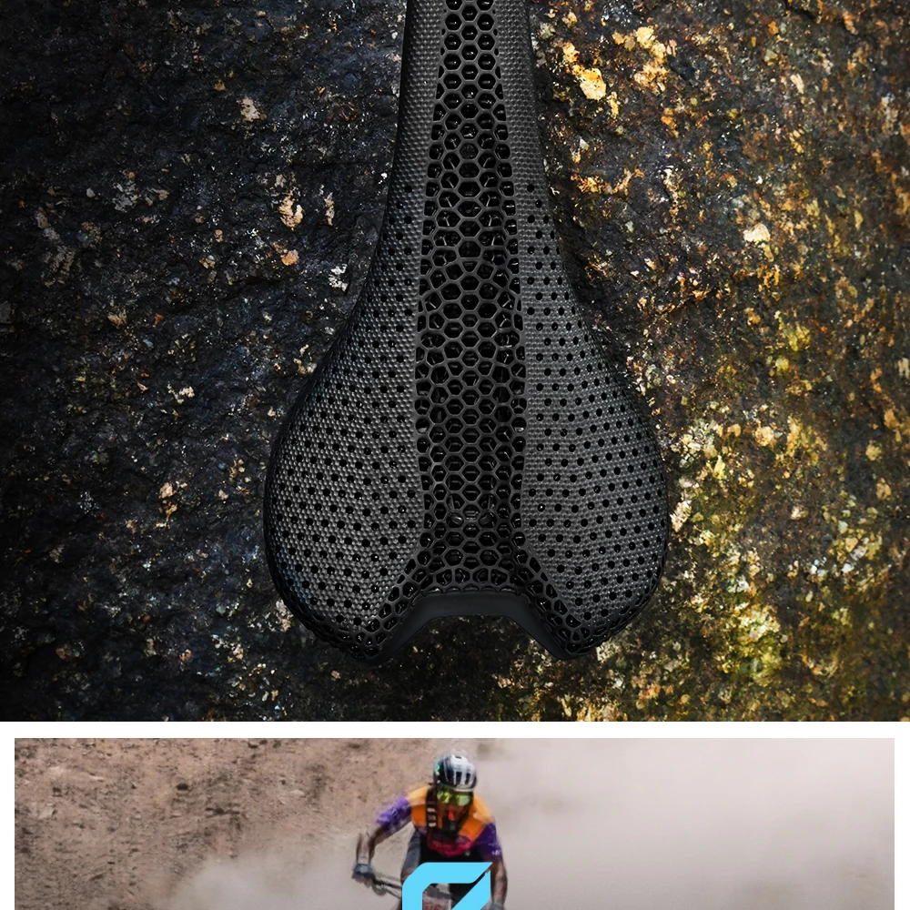 RYET Ultralight Carbon 3D Printed Bicycle Saddle 190g/210g 7*9 Bike Seating Cushion Road MTB Mountain Gravel Cycling Bike Parts