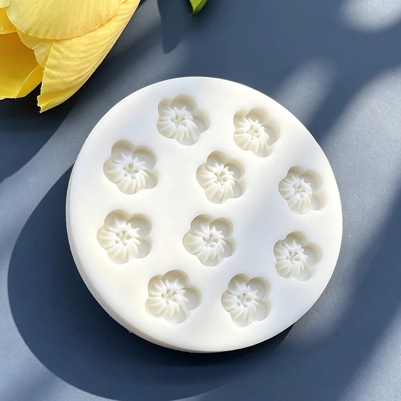 Flower Daisy Silicone Sugarcraft Mold Resin Tools Cupcake Baking Mould Fondant Cake Decorating Tools