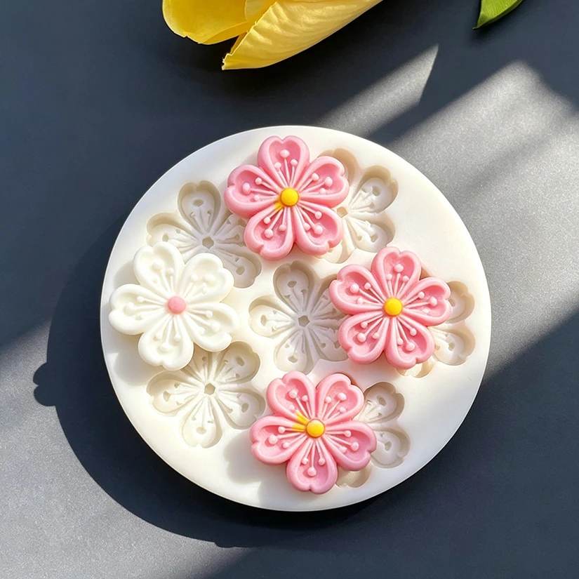 Flower Daisy Silicone Sugarcraft Mold Resin Tools Cupcake Baking Mould Fondant Cake Decorating Tools