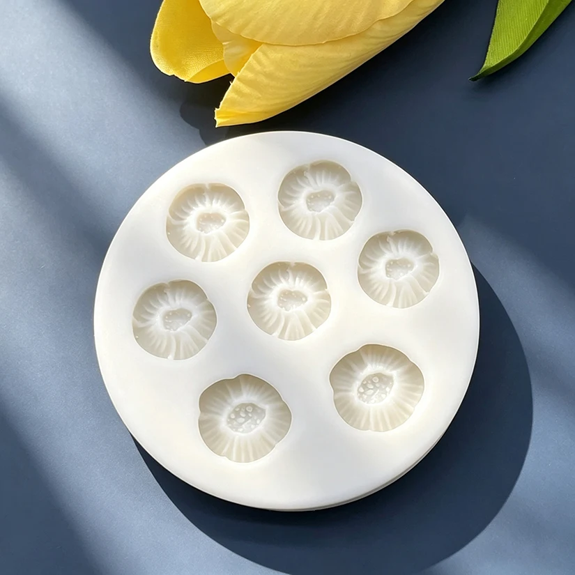 Flower Daisy Silicone Sugarcraft Mold Resin Tools Cupcake Baking Mould Fondant Cake Decorating Tools