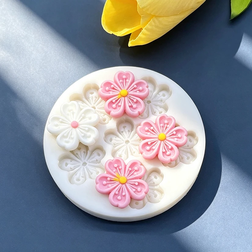 Flower Daisy Silicone Sugarcraft Mold Resin Tools Cupcake Baking Mould Fondant Cake Decorating Tools