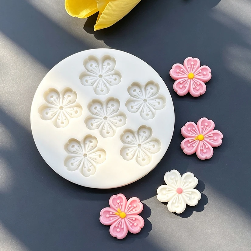 Flower Daisy Silicone Sugarcraft Mold Resin Tools Cupcake Baking Mould Fondant Cake Decorating Tools