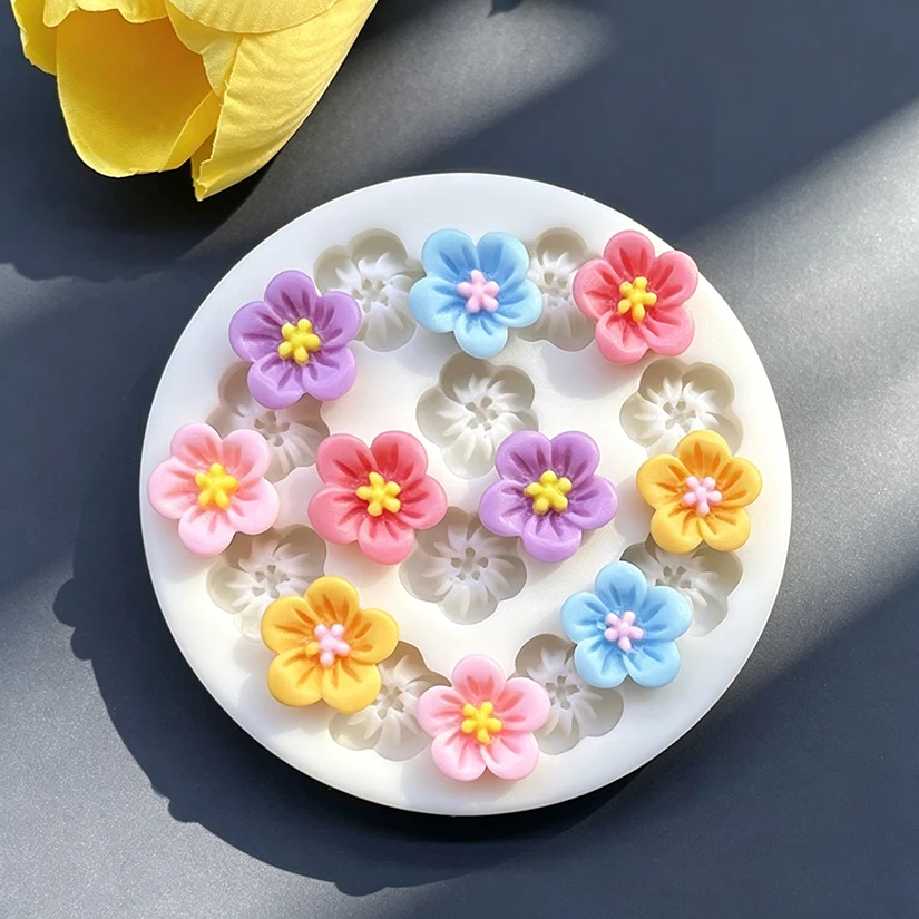 Flower Daisy Silicone Sugarcraft Mold Resin Tools Cupcake Baking Mould Fondant Cake Decorating Tools