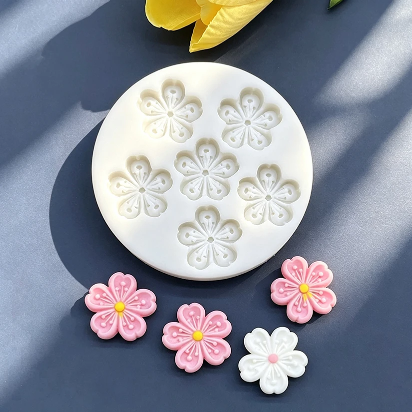 Flower Daisy Silicone Sugarcraft Mold Resin Tools Cupcake Baking Mould Fondant Cake Decorating Tools