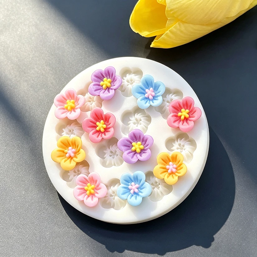 Flower Daisy Silicone Sugarcraft Mold Resin Tools Cupcake Baking Mould Fondant Cake Decorating Tools