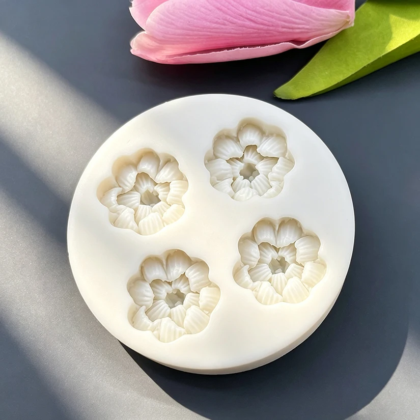 Flower Daisy Silicone Sugarcraft Mold Resin Tools Cupcake Baking Mould Fondant Cake Decorating Tools