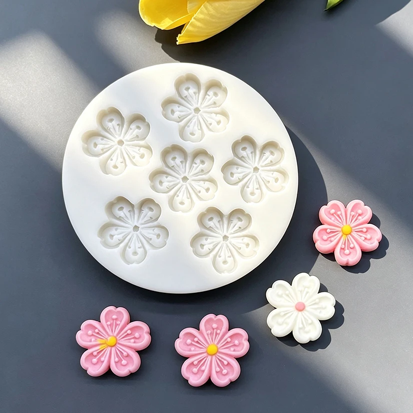 Flower Daisy Silicone Sugarcraft Mold Resin Tools Cupcake Baking Mould Fondant Cake Decorating Tools