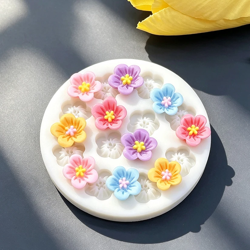 Flower Daisy Silicone Sugarcraft Mold Resin Tools Cupcake Baking Mould Fondant Cake Decorating Tools