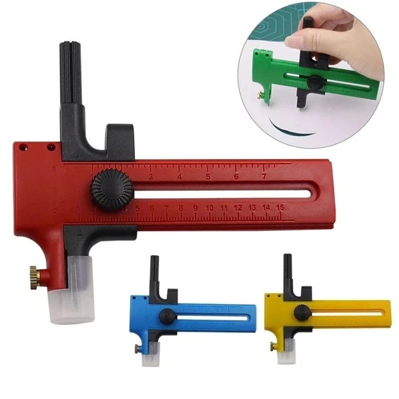 1/2PCS Circle Cutter Adjustable Circular Cutting Tool for Making Fabric Crafts DIY Scrapbook Art Craft Tool Circle Paper Cutter