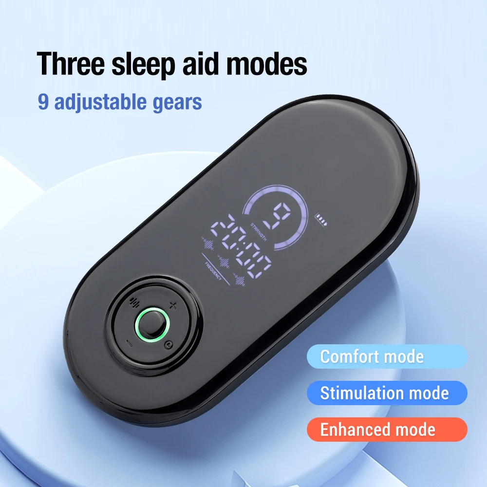Microcurrent Stimulation CES Sleeping Aid Device for Insomnia Anxiety Depression Migraine - Electrotherapy for Better Sleep