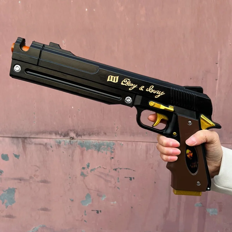 PU Dante Pistol Gun Ebony Ivory Weapon Anime Devil May Cry 4 Cosplay Prop DMC Gun Real Size Japanese Katana Samurai Sabre Toy