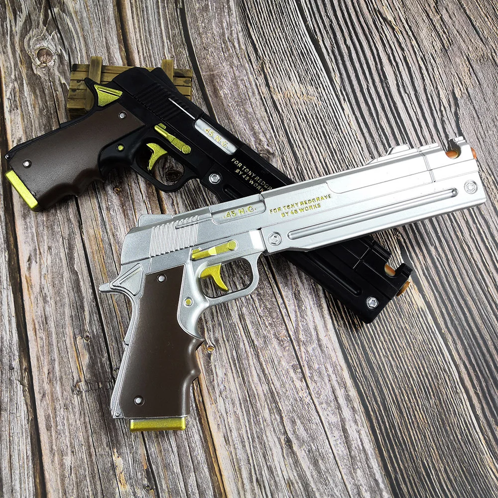 PU Dante Pistol Gun Ebony Ivory Weapon Anime Devil May Cry 4 Cosplay Prop DMC Gun Real Size Japanese Katana Samurai Sabre Toy