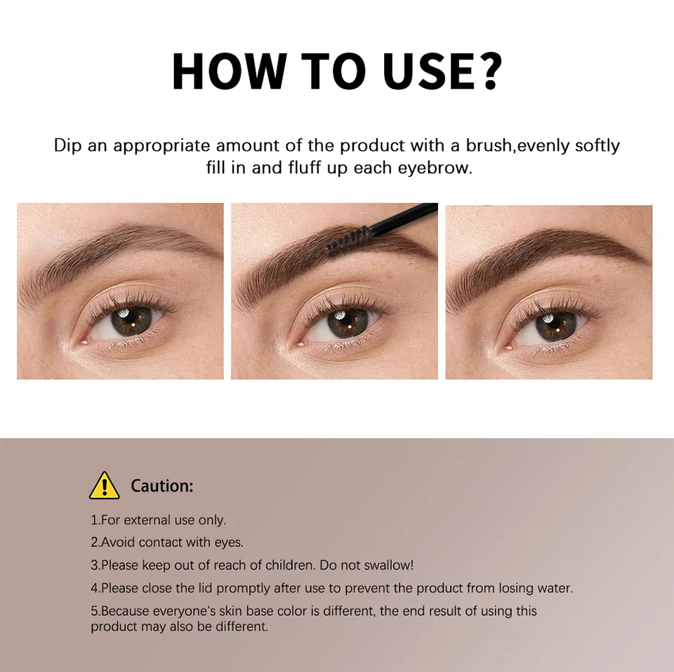 Superfluff Volumizing Brow Mousse Eyebrow Gel Thick Eyebrows Tint Tinted Brow Gel Multiple Color Long-Lasting Waterproof Makeup