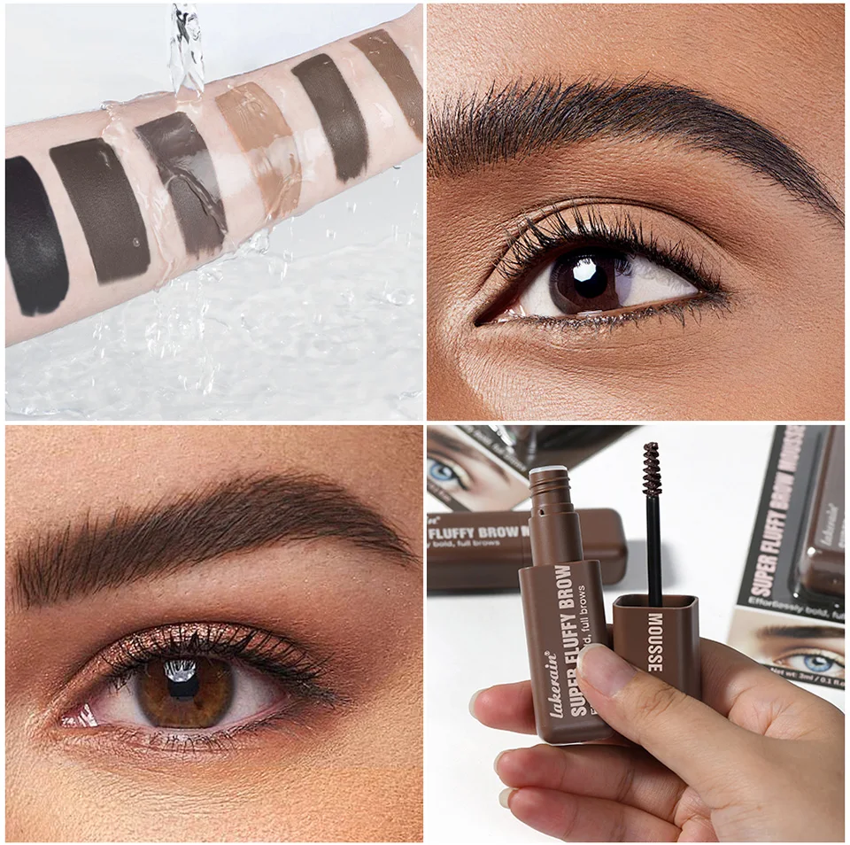 Superfluff Volumizing Brow Mousse Eyebrow Gel Thick Eyebrows Tint Tinted Brow Gel Multiple Color Long-Lasting Waterproof Makeup