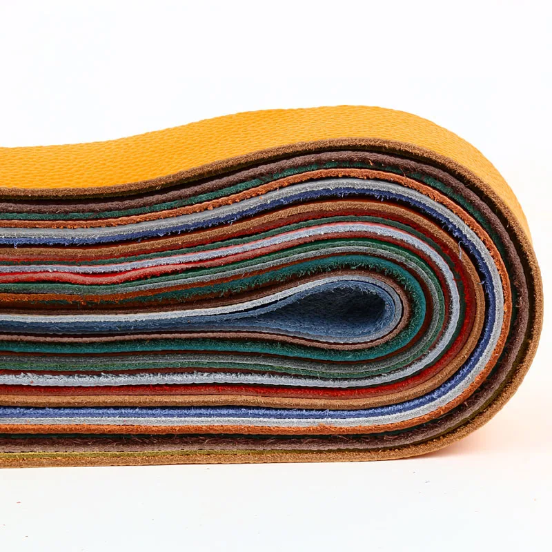 Colorful Soft Whole Piece Cowhide Material, Top Layer Sofa Leather Fabric, Genuine Leather, Real Cowhide Leather, DIY Soft Bag C