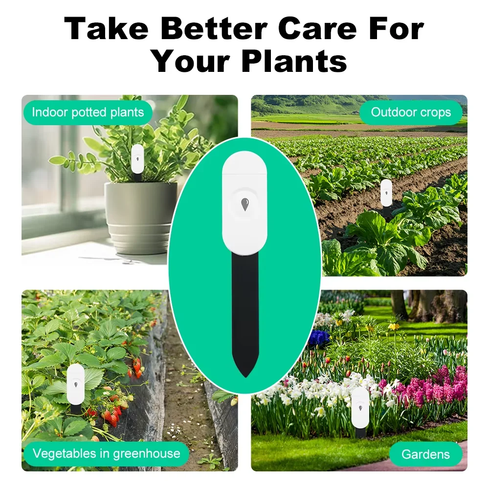 Tuya Smart ZigBee Soil Moisture Sensor Temperature and Humidity Meter Thermo Hygrometer Garden Automation Irrigation Detector