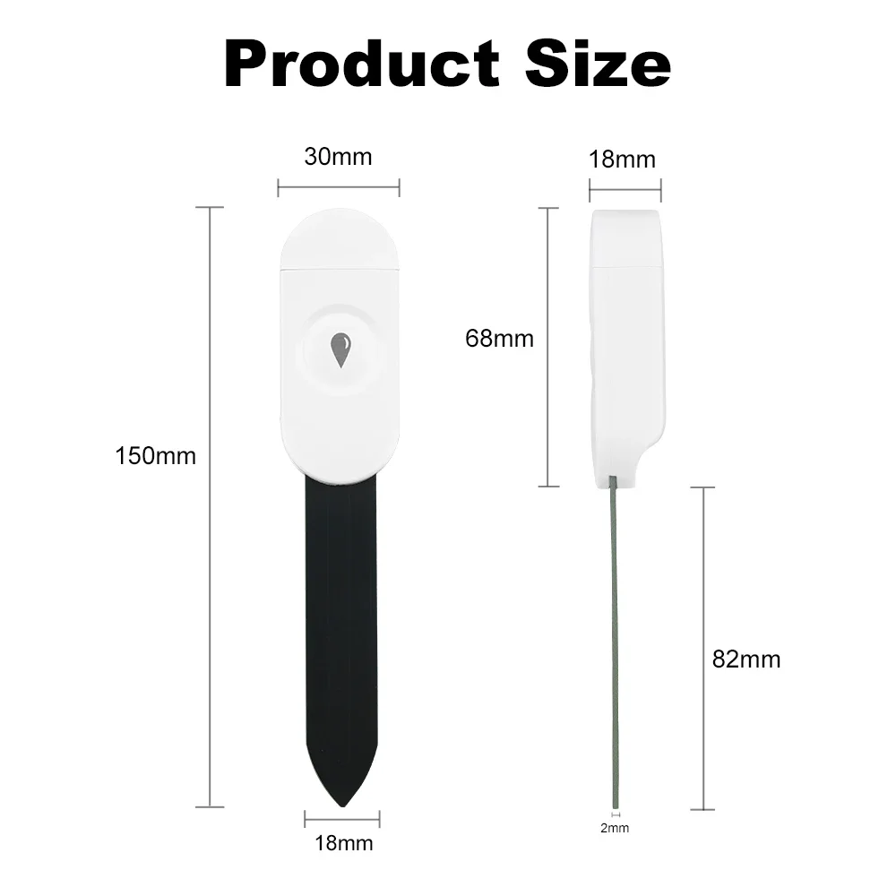 Tuya Smart ZigBee Soil Moisture Sensor Temperature and Humidity Meter Thermo Hygrometer Garden Automation Irrigation Detector
