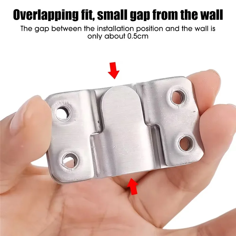 10pcs Stainless Steel Hanging Buckle Insert Picture Frame Mirror Frame Hanging Picture Buckle Bed Mirror Picture Frame Buckle