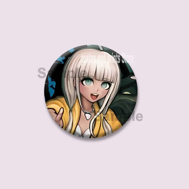 Custom Game Peripheral Danganronpa Round Badges DIY Coin Brooch on Backpack Cartoon Lapel Jewelry Pins Gifts for Kids Friends
