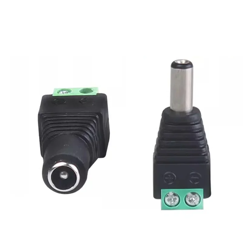 4pcs Male Female Jack Socket Barrel 2.1mm*5.5mm DC Plug Adapter 2.5mm 12V DC Power Connector Plug