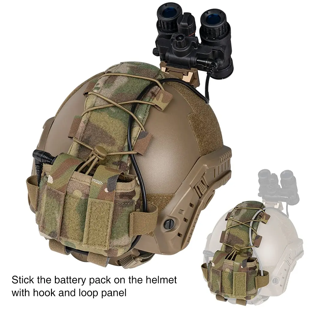 BOOIU Battery Pouch Sport Helmet MK2 Battery Pack Helmet Counterweight Pack CS Hunting Airsoft Tactical Helmets Accessories