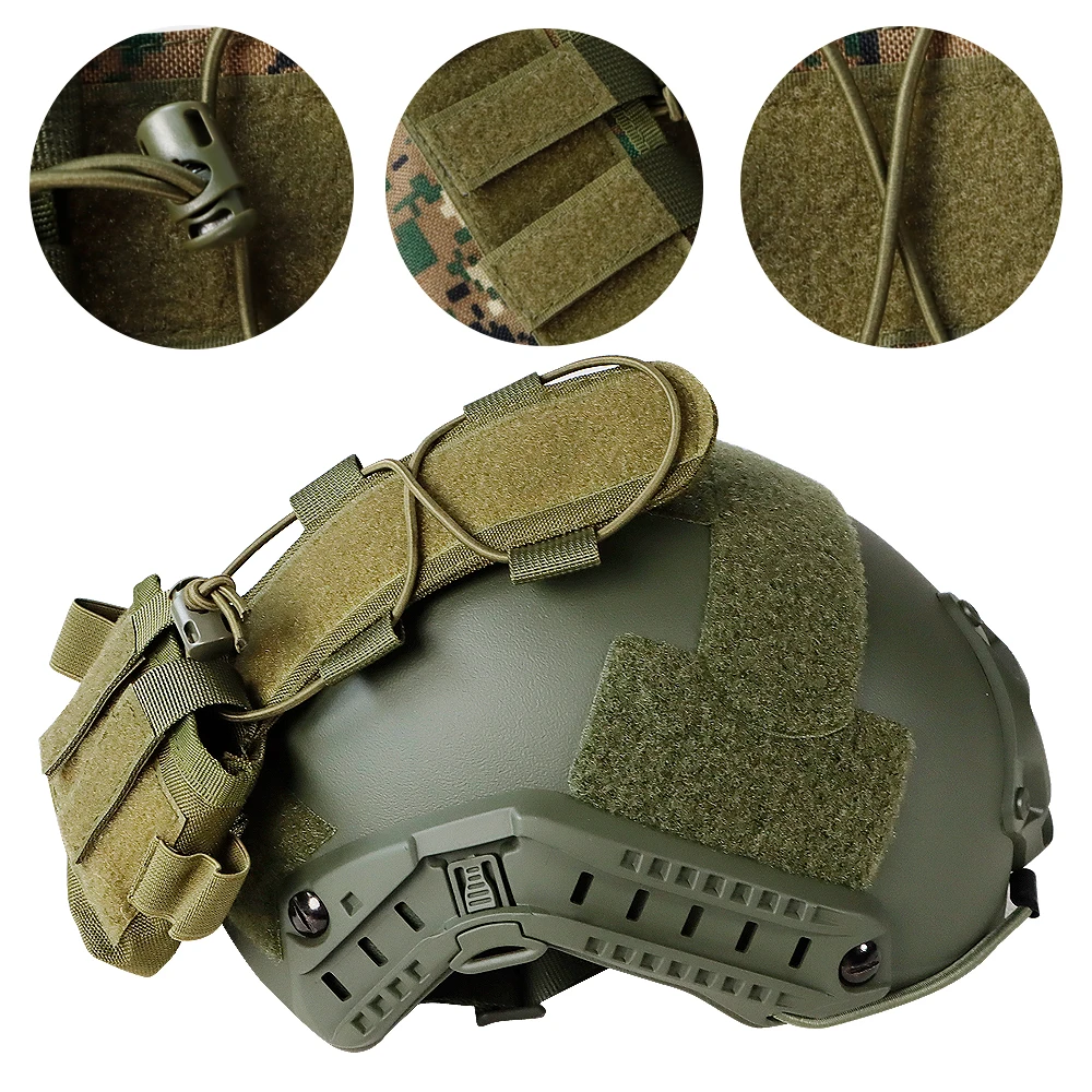 BOOIU Battery Pouch Sport Helmet MK2 Battery Pack Helmet Counterweight Pack CS Hunting Airsoft Tactical Helmets Accessories