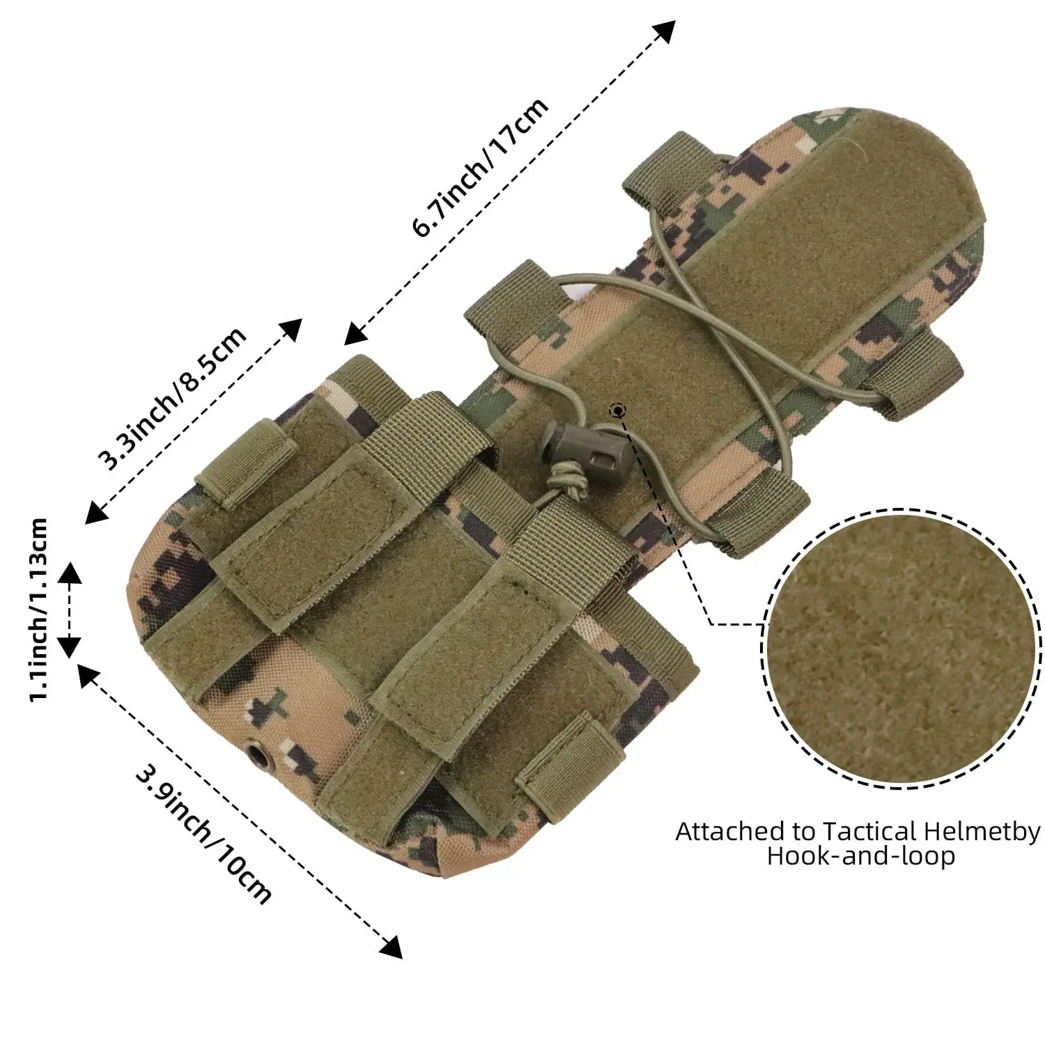 BOOIU Battery Pouch Sport Helmet MK2 Battery Pack Helmet Counterweight Pack CS Hunting Airsoft Tactical Helmets Accessories