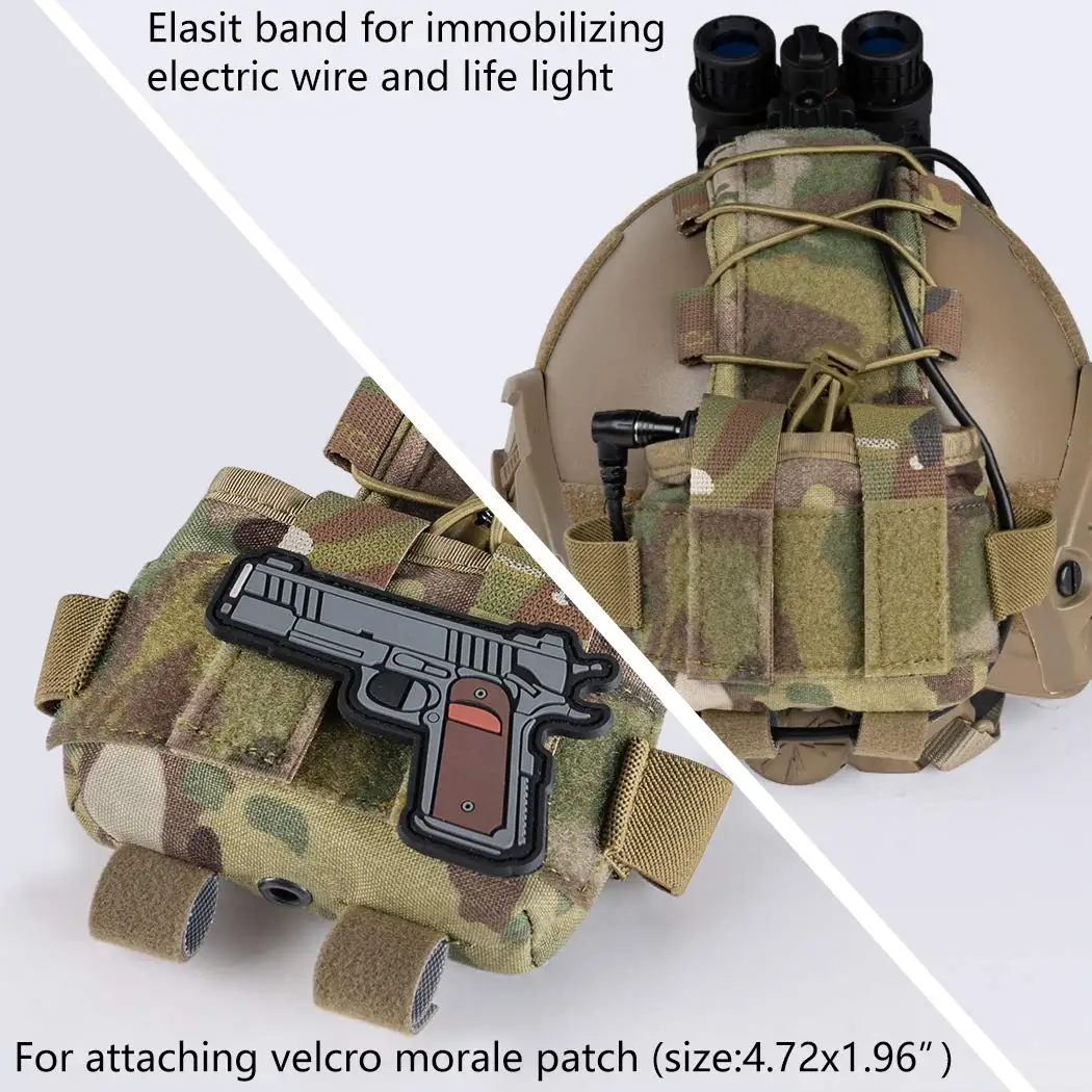 BOOIU Battery Pouch Sport Helmet MK2 Battery Pack Helmet Counterweight Pack CS Hunting Airsoft Tactical Helmets Accessories