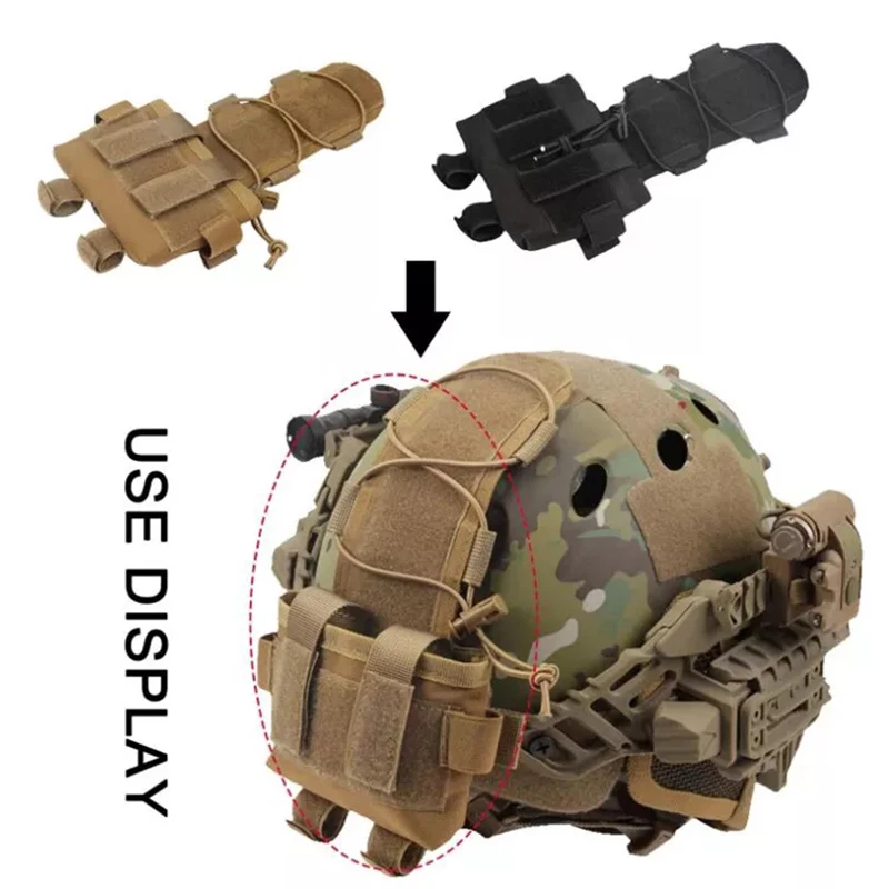 BOOIU Battery Pouch Sport Helmet MK2 Battery Pack Helmet Counterweight Pack CS Hunting Airsoft Tactical Helmets Accessories