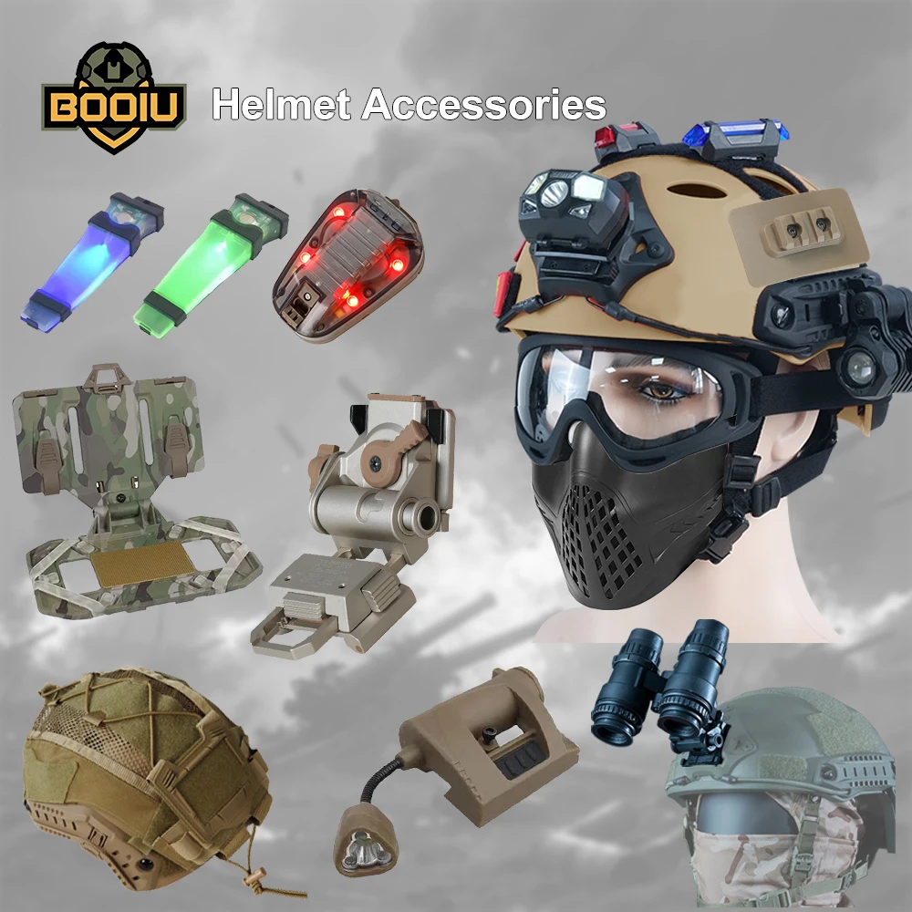 BOOIU Battery Pouch Sport Helmet MK2 Battery Pack Helmet Counterweight Pack CS Hunting Airsoft Tactical Helmets Accessories