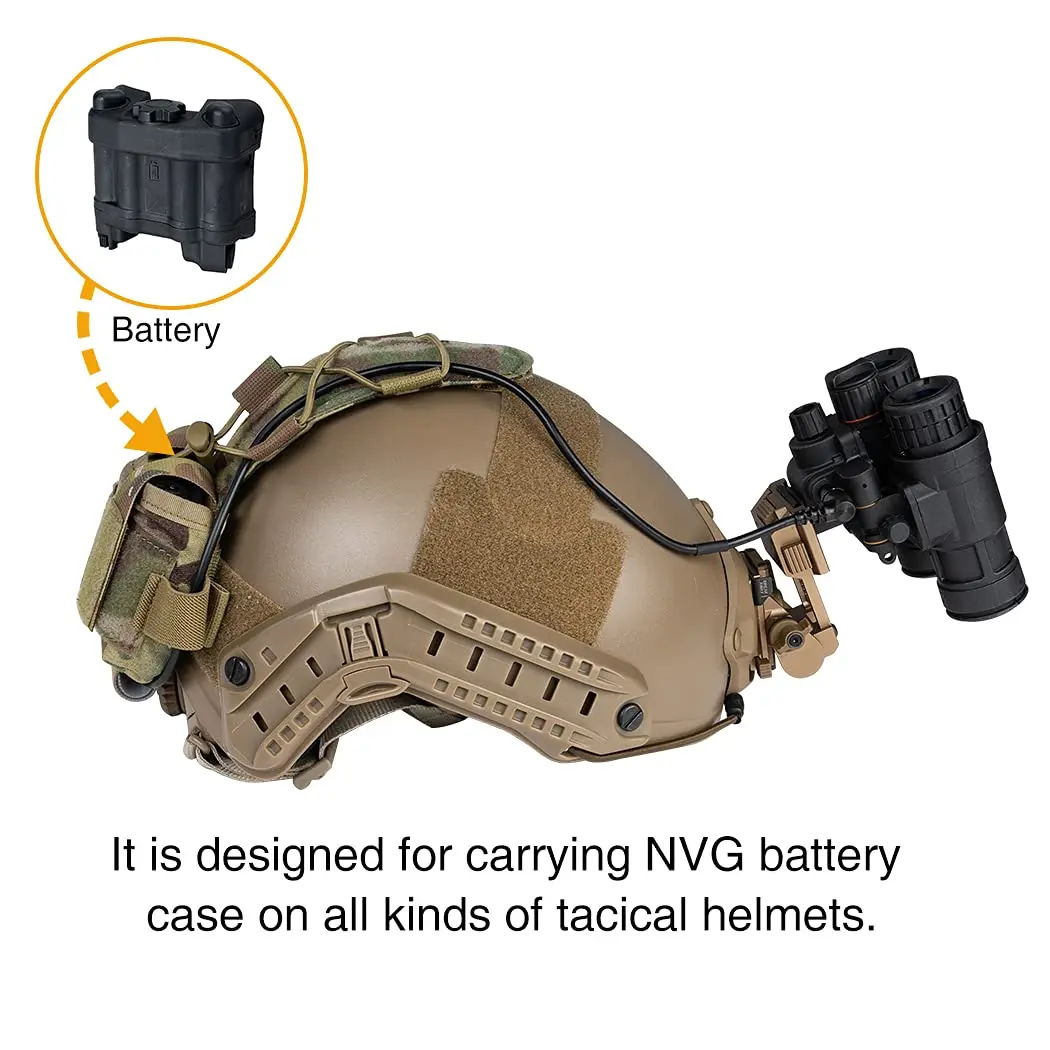 BOOIU Battery Pouch Sport Helmet MK2 Battery Pack Helmet Counterweight Pack CS Hunting Airsoft Tactical Helmets Accessories