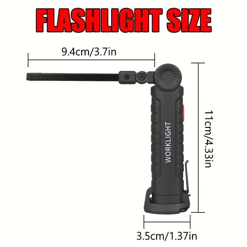 395nm LED UV Flashlight USB Rechargeable Foldable Lamp with Magnet Hook UV Light Ultraviolet for Pet Urine Detector Resin Curing