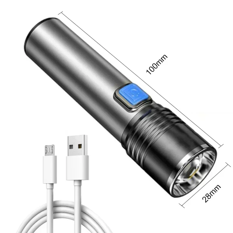 395nm LED UV Flashlight USB Rechargeable Foldable Lamp with Magnet Hook UV Light Ultraviolet for Pet Urine Detector Resin Curing