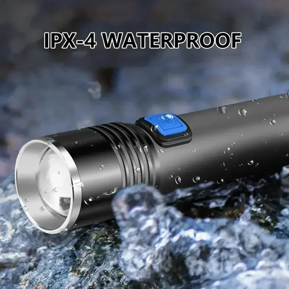 395nm LED UV Flashlight USB Rechargeable Foldable Lamp with Magnet Hook UV Light Ultraviolet for Pet Urine Detector Resin Curing